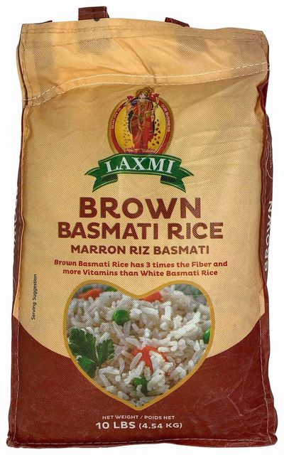 Laxmi Brown Basmati Rice - 10LB