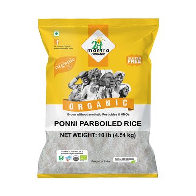 24M Org Paraboiled Ponni Rice - 10lb