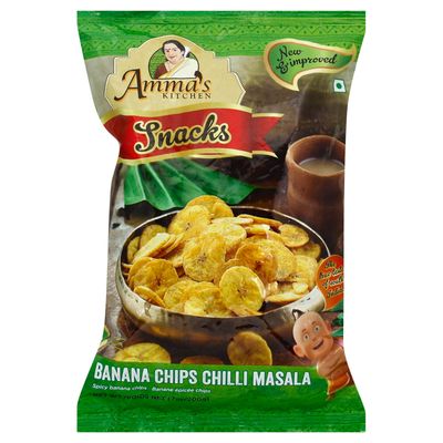 AK Banana Chips Chilli Masala - 200gm