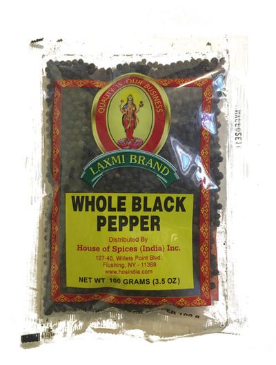 Laxmi Black Pepper Whole - 100gm