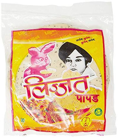 Lijjat Black Pepper Papad - 200gm