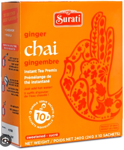 Surati Ginger Chai Sweetened 240gm