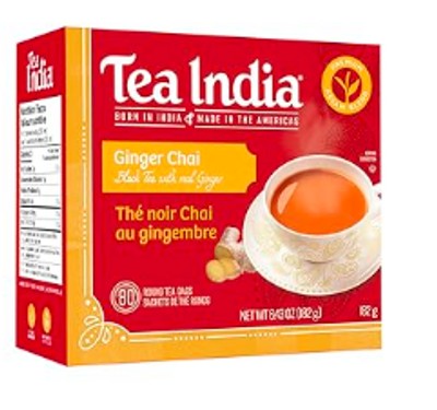 Tea India Ginger Tea-B 136gm/60 Count
