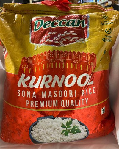 Deccan Kurnool Sona Masoori Rice Premium - 20lb