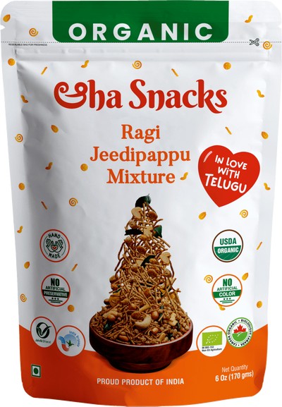 Aaha Org Raagi Jeedipappu Mix - 170gm