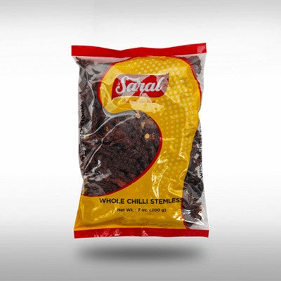 Saral Chilli Whole Stalkless - 7oz