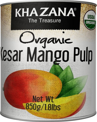 Khazana Organic Mango Pulp - 850gm
