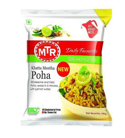 MTR Inst Poha Khatta Meetha (Pouch) - 160gm