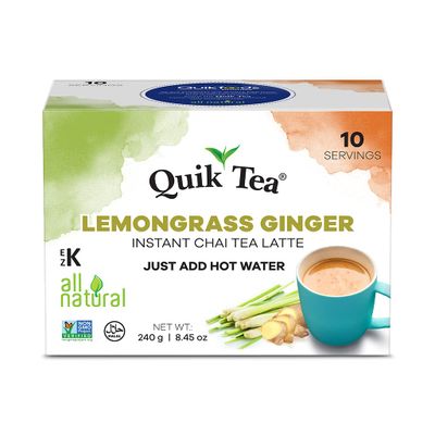 Quik Tea Lemongrass Ginger Instant Chai Tea Latte - 240gm