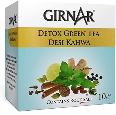 Girnar Detox Green Tea Desi Kahwa 10 Bags