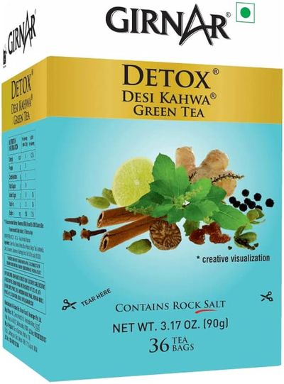 Girnar Detox Green Tea (Desi Kahwa) 36Tea Bags