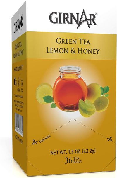 Girnar Green Tea Lemon & Honey 36 Tea Bags