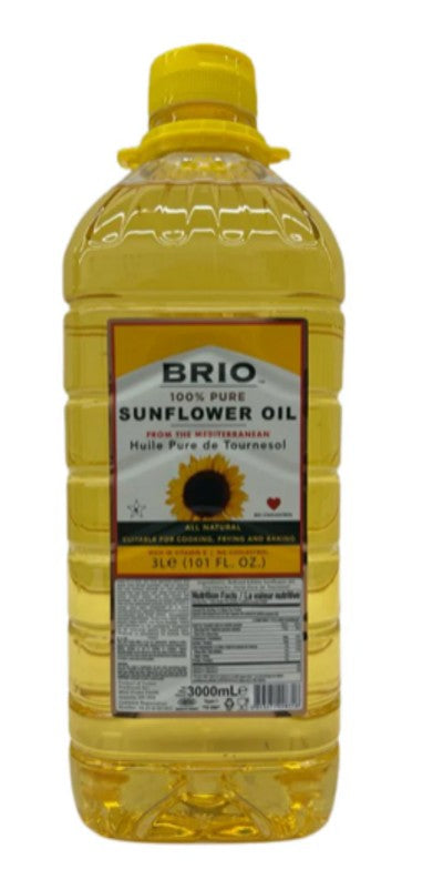 Brio Pure Sunflower Oil - 3Liter