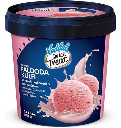 Vadilal Frozen Falooda Kulfi Ice Cream - 1Liter
