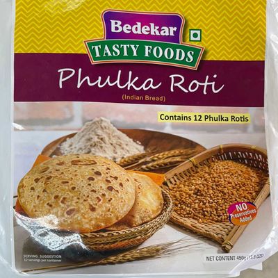 Bedekar Frozen Fulka Roti - 450gm