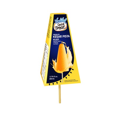 Vadilal Conical Kesar Pista Kulfi Ice Cream - 80ml