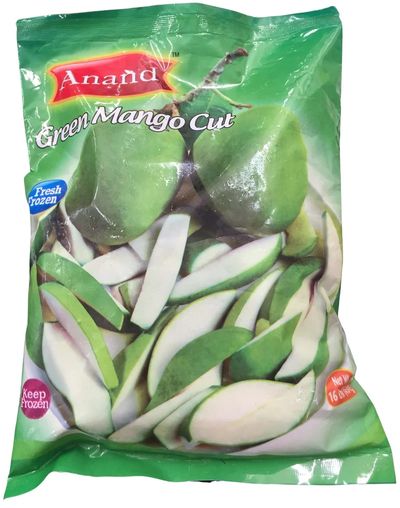 Anand Frozen Green Cut Mango Blanched - 1LB