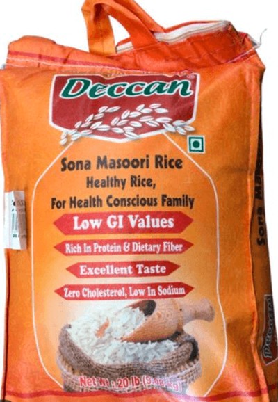 Deccan Organic Sona Masoori Rice 20LB
