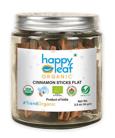 Happy Leaf Org Cinnamon Sticks Flat - 99gm