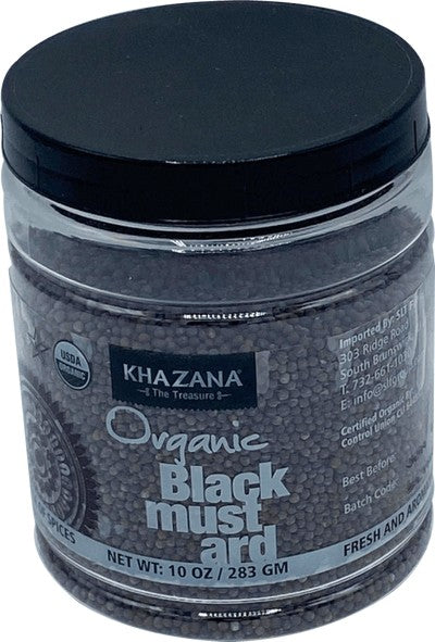 Khazana Org Black Mustard Seeds - 10oz