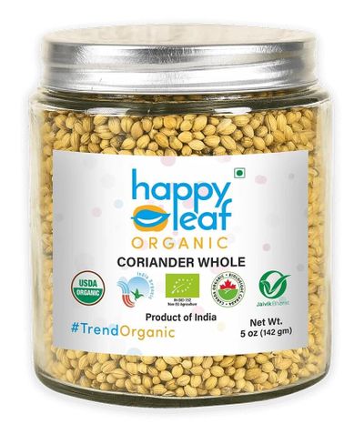 Happy Leaf Org Coriander Whole - 142gm