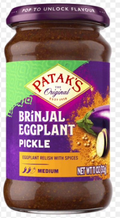 Patak's Brinjal ( Eggplant ) Pickle 10oz