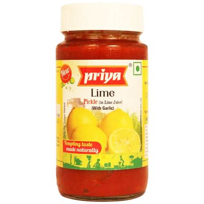 Priya Ex-Hot Lime W Garlic Pickle - 300gm