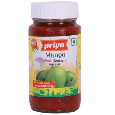 Priya Ex-Hot Mango W Garlic Pickle - 300gm