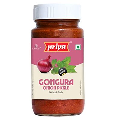 Priya Gongura Onion Pickle (G) - 300gm