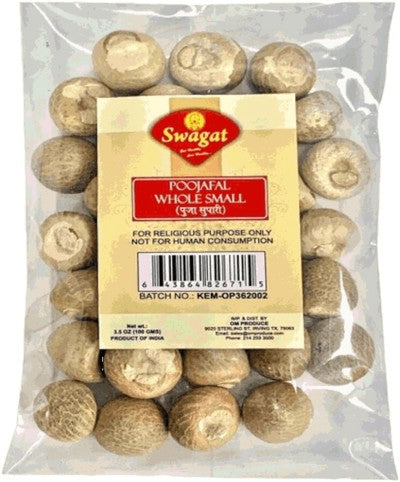 Swagat Pooja Supari Whole Small - 100gm