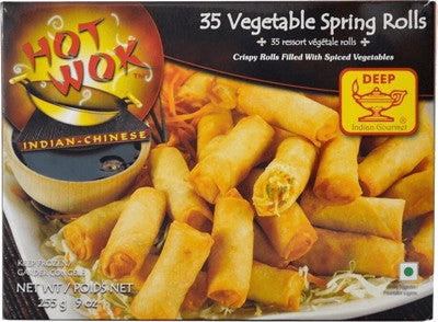 Hot Wok Veg Sprg Roll - 9oz/35c