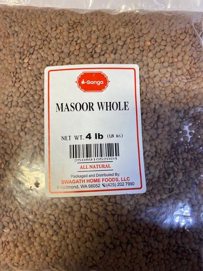 i-Ganga Masoor Whole - 4LB