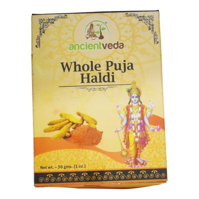Ancient Veda Puja Haldi Whole - 1oz