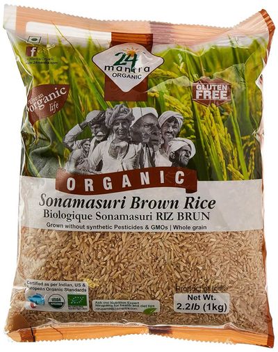 24M Org Brown Sona Masoori Rice - 2.2LB