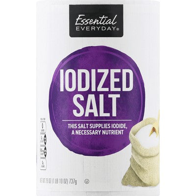 Essential everyday iodized salt - 26oz