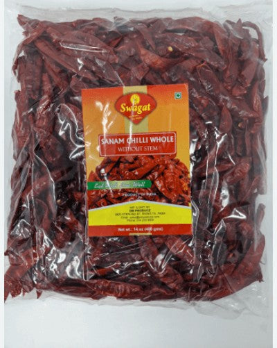 Swagath Sanam Chilli Whole No Stem - 14oz