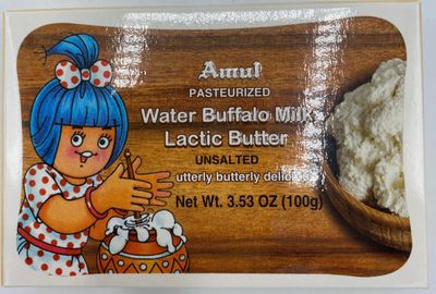 Amul Butter Lactic Unsalted - 3.5oz/100gm