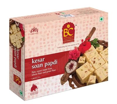 BC Soan Papdi Kesar - 500gm