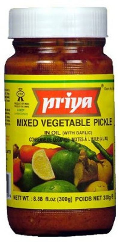 Priya Mixed Veg With Garlic Pickle - 300gm