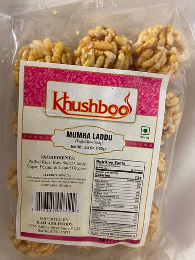 Khushboo Mamra Ladoo Chikki - 100gm