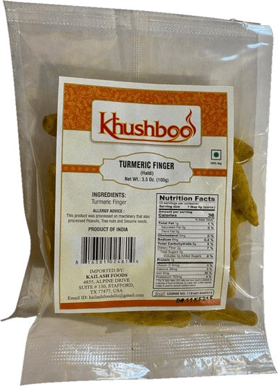 Khushboo Turmeric Whole - 100gm