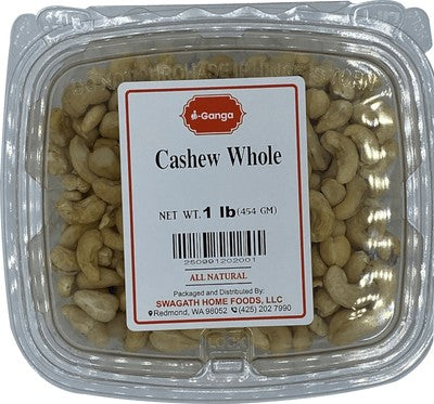 i-Ganga Cashew Whole - 1LB