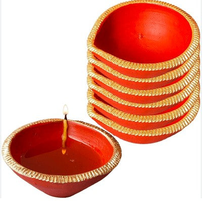Artistic Nat Mitti Diya - 3.5"