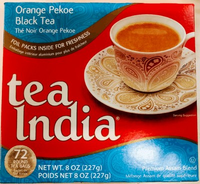 Tea India Tea Round Bags  72 Count