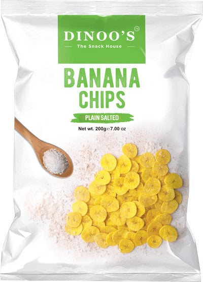 Dinoo's Banana Chips Salted - 200gm