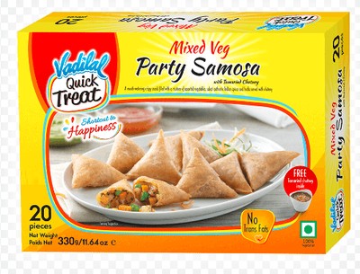 Vadilal Mixed Veg Party Samosa - 15gm*20