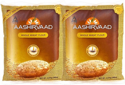 Aashirvaad Atta Whole Wheat 40LB (20LB x 2Bags)