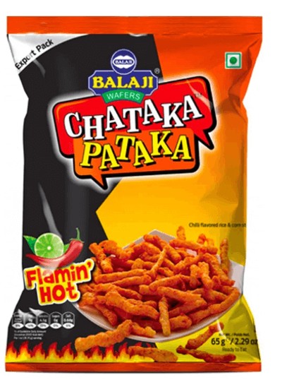 Balaji Chataka Pataka ( Flaming Hot) - 65gm