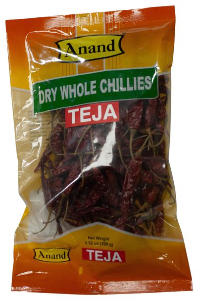 Anand Teja Dry Chilli Whole Chillies 100gm