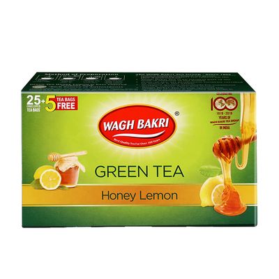 Wagh Bakri Green Tea Honey & Lemon - 37.50gm